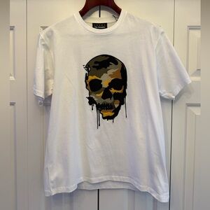 The Kooples White Camo Skull T-Shirt